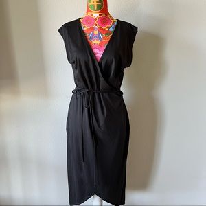 Black faux wrap dress from 🎯 Target Large